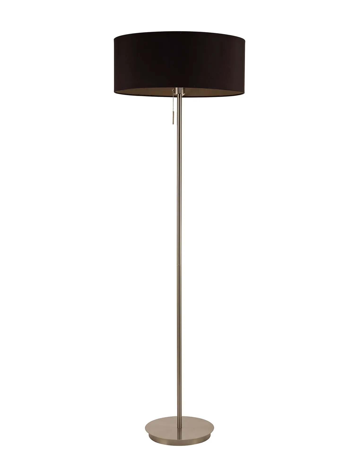 Baymont 50cm Pendant 1 Light Polished Chrome, Midnight Black/Green Olive, Frosted Diffuser DK0147  Deco Baymont CH BL/GR